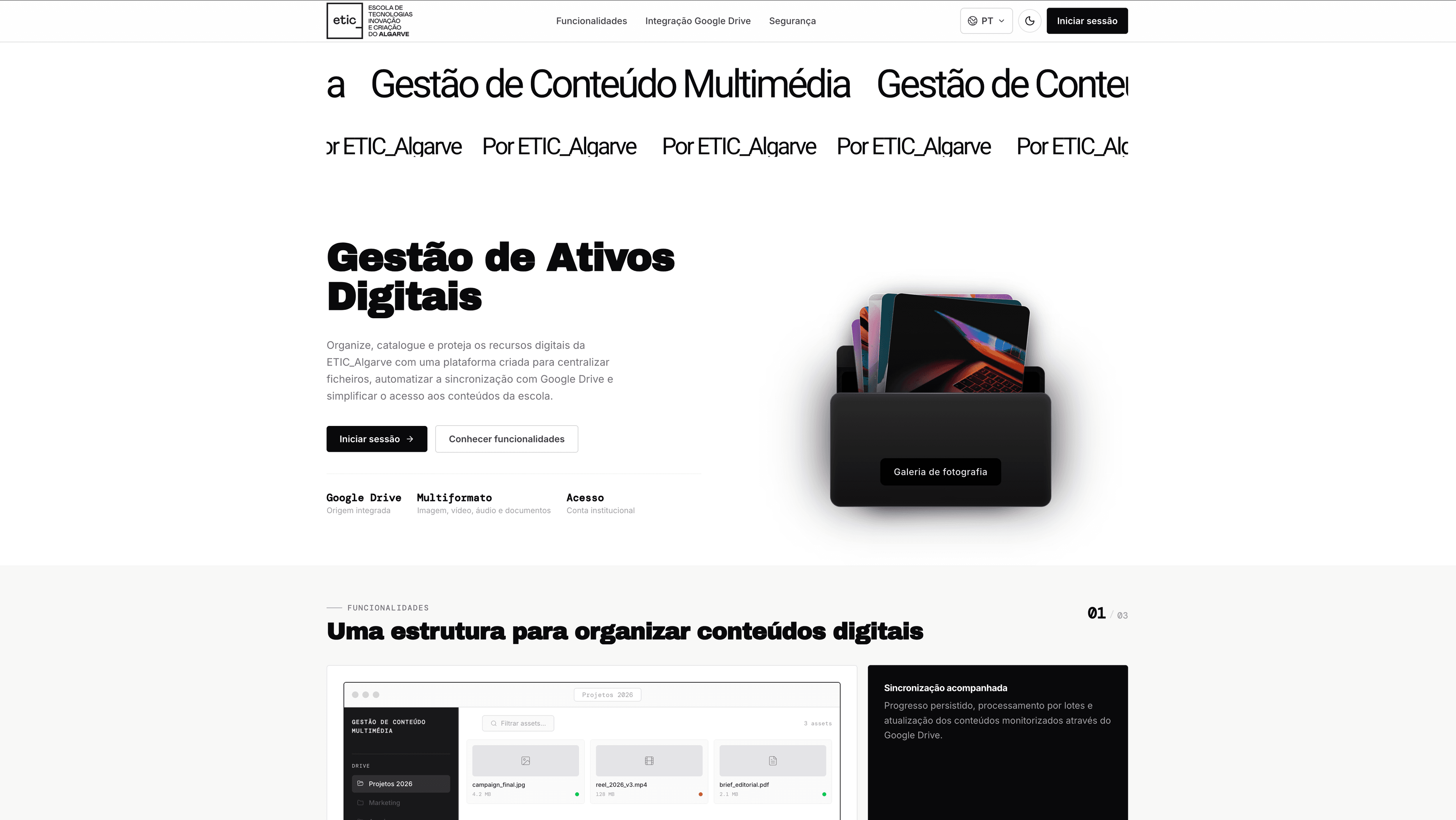 Screenshot of DAM — ETIC_Algarve